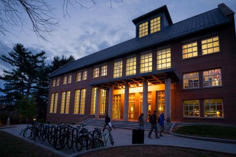 UNH Dimond Library sunset